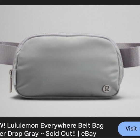 lululemon athletica Handbags - lululemon athletica Silver Belt Bag